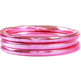 Aluminum Coated Stackable Bracelet Trio