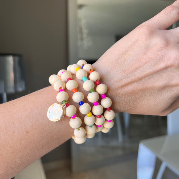 Wood Ball Bracelet