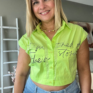 Lime Crop Top