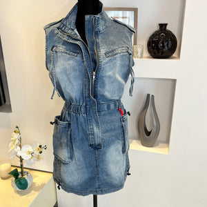 Denim Wash Mini Dress