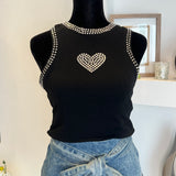 Heart Studs Cami