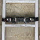 Studded Double Buckle Belt