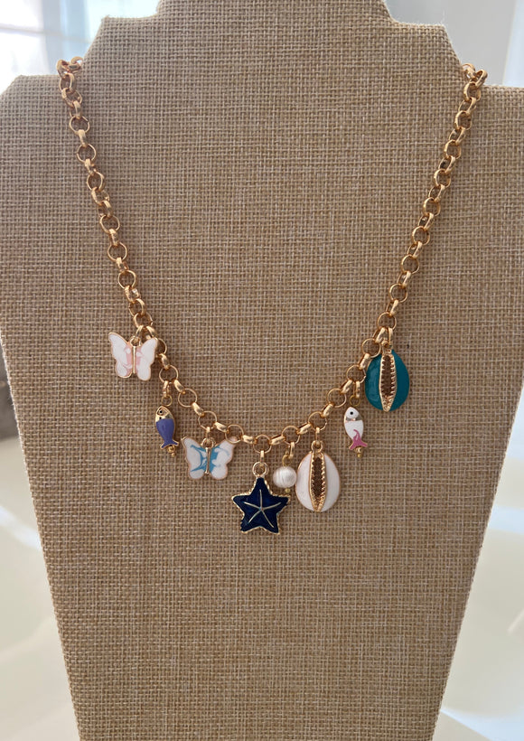 Under The Sea Charms Necklace