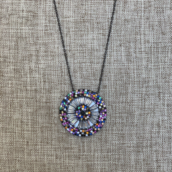 Evil Eye Round Infinity Necklace