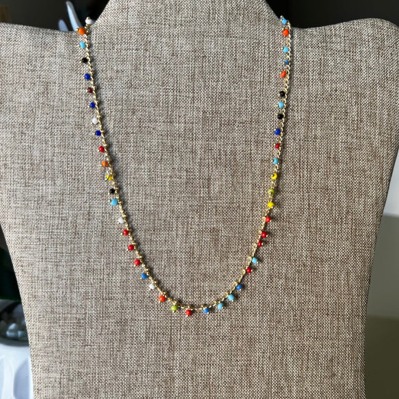 Multicolored Beads Necklace