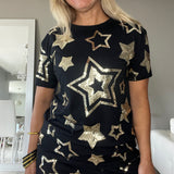 Sequin Stars Short Set