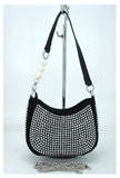 Rhinestone And Pearls Hobo Bag