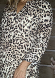 Leopard Print Down Dress