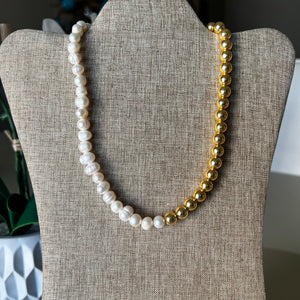 Beads and Pearls Necklace