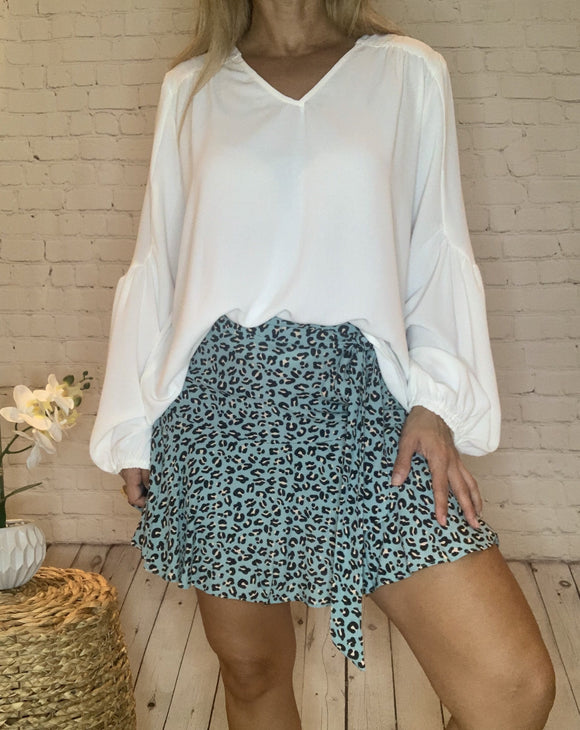 Animal Print Skort