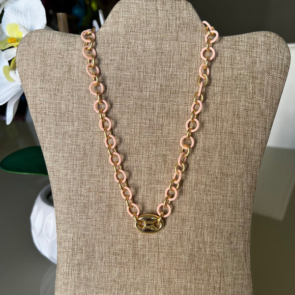 Pink Chain Necklace